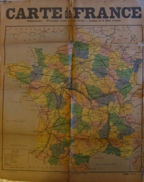 1 CARTE DE FRANCE - DEPARTEMENTS - PRINCIPALES ROUTES ET …