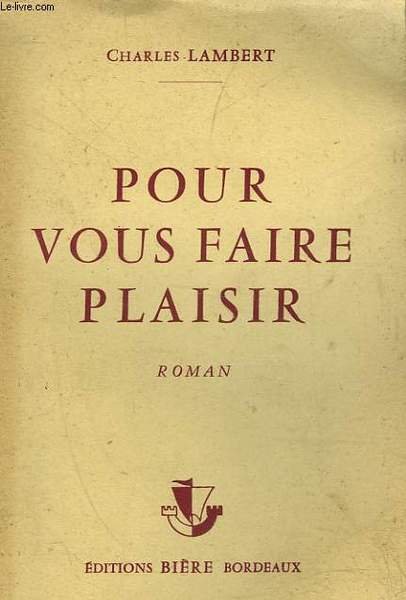 POUR VOUS FAIRE PLAISIR | Immagine principale