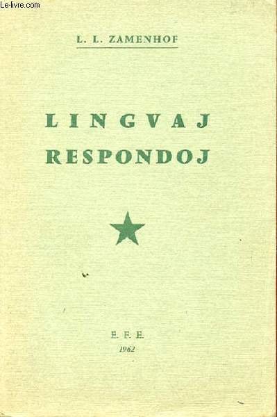 LINGVAJ RESPONDOJ KONSILOJ KAJ OPINIOJ PRI ESPERANTO | Immagine principale