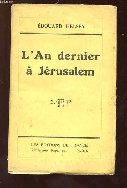 L AN DERNIER A JERUSALEM. | Immagine principale