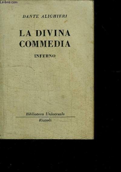 LA DIVINA COMMEDIA - INFERNO - OUVRAGE EN ITALIEN