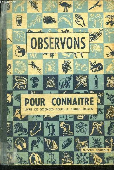 OBSERVONS POUR CONNAITRE - LIVRE DE SCIENCES POUR LE COURS …