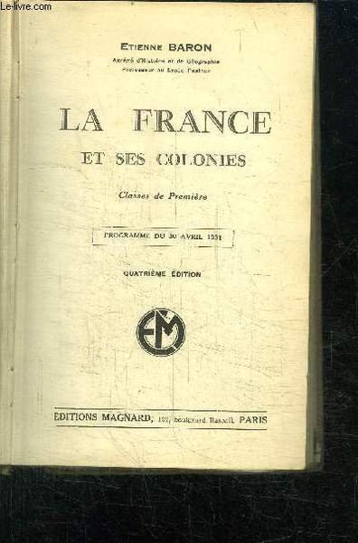 LA FRANCE ET SES COLONIES - CLASSES DE PREMIERE - … | Immagine principale
