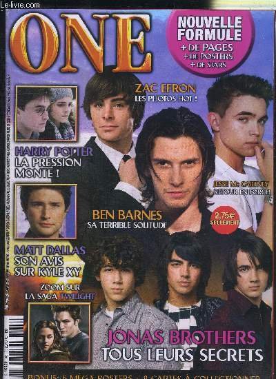 ONE N°53 AOUT 2008 - Harry Potter la pression monte !, Ben Barnes sa terrible solitude, . - POSTERS NON INCLUS