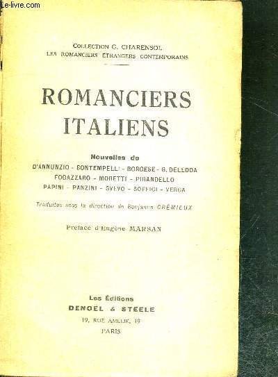 ROMANCIERS ITALIENS - NOUVELLES DE D'ANNUNZIO - BONTEMPELLI - BORGESE … | Immagine principale