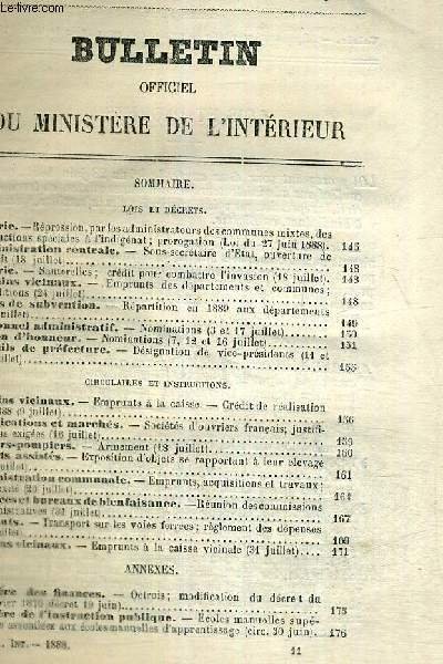 BULLETIN OFFICIEL DU MINISTERE DE L'INTERIEUR - N°8 - 51e …