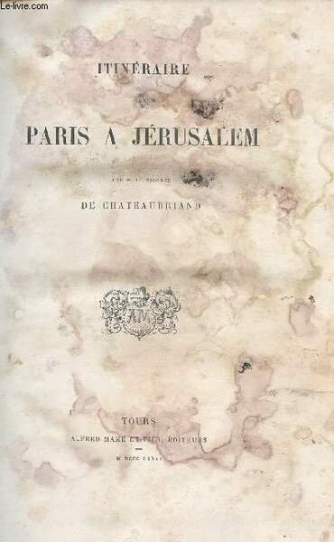 ITINERAIRE DE PARIS A JERUSALEM