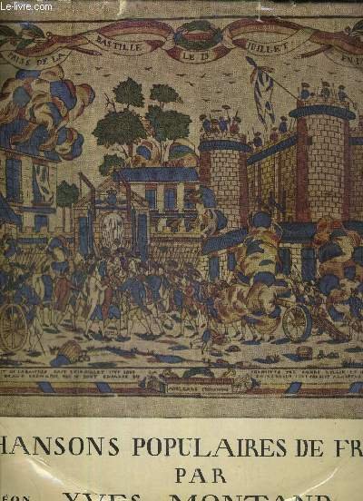 1 DISQUE AUDIO 33 TOURS - CHANSONS POPULAIRES DE FRANCE …