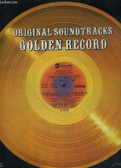 1 DISQUE AUDIO 33 TOURS - ORIGINAL SOUNDTRACKS - 16 GOLDEN HITS / Love story / Borsalino / paint your wagon / mannix / le parrain n°2 / cabaret / easy rider.