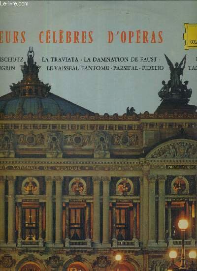 1 DISQUE AUDIO 33 TOURS - CHOEURS CELEBRES D'OPERAS - COLLECTION PRIVILEGE - Le Freischutz / la traviata / la damnation de Faust / Le trouvere / Lohengrin / le vaisseau fantome / Fidelio / Tannhauser.