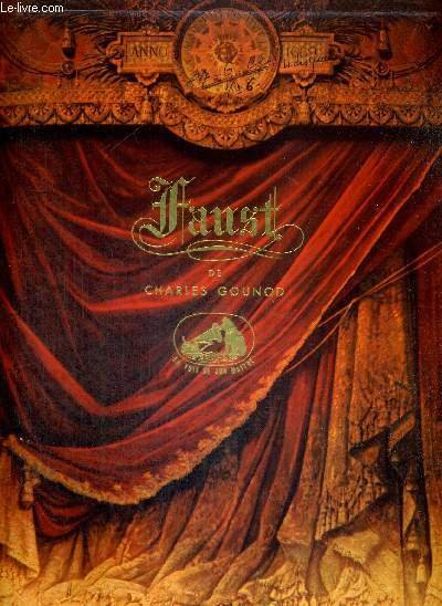 1 COFFRET DE 4 DISQUES AUDIO 33 TOURS - N°FALP 261 à 264 - CHARLES GOUNOD - FAUST - Opéra en 5 actes de Jules Barbier et Michel Carré, d'après Goethe - enregistrement intégral sur disques la voix de son maitre + 1 livret