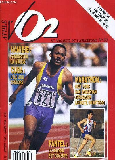 VO2 MAGAZINE - MARATHON ATHLETISME CROSS - N°53 - déc.93/janv.94 … | Immagine principale
