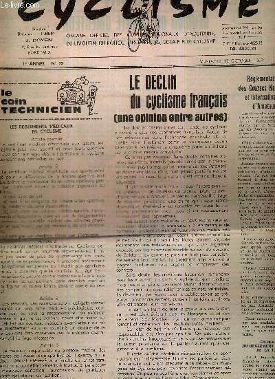CYCLISME - N°25 - 17 octobre 69 / le declin … | Immagine principale