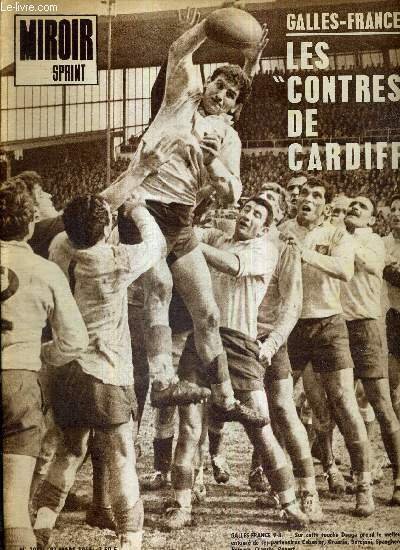 MIROIR SPRINT - N°1034 - 28 mars 1966 / Galles-France : les "contres" de Cardiff / Poulidor n'a pas perdu la face / Bellone le premier jour / criterium national : seul Pingeon répondait à Poulidor / Valenciennes, un point qui vaut la seconde place.