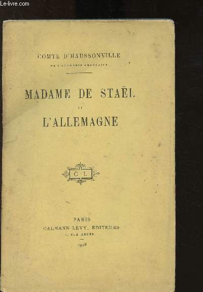 Madame de Staël et l'Allemagne
