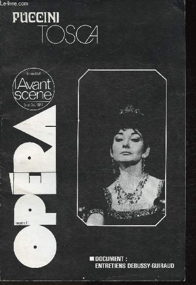 L'Avant-Scène opéra n°11 Sept. -Oct 1977- Puccine - Tosca