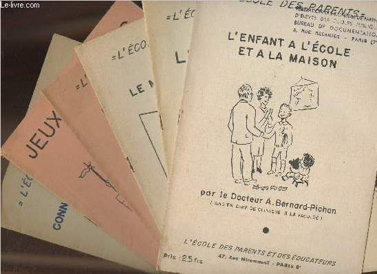 Lot de 6 volumes de "l'école des parents"- Jeux et …