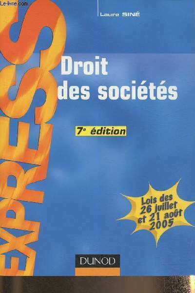 Droit des sociétés- Lois des 26 juillet et 21 aout … | Immagine principale