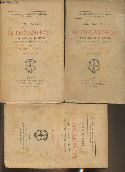 Le décaméron Tomes I, II et III (3 volumes)