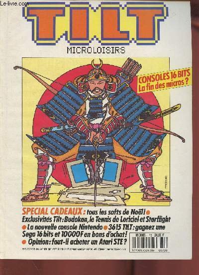 Tilt microloisirs n°73- Décembre 1989-Sommaire: Budokan, le tennis de la … | Immagine principale