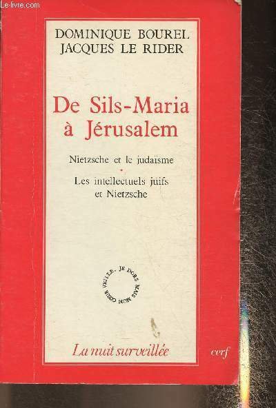 De Sils-Maria à Jérusalem- Nietzche et le judaïsme- Les intellectuels … | Immagine principale