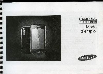 Samsung Player One mode d'emploi