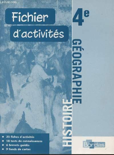 Histoire géographie 4e Fichier d'activité- Spécimen enseignant