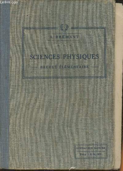 Les sciences physiques du Brevet élémentaire- Notions de physique et …
