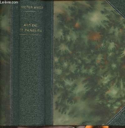 Oeuvres complètes de Victor Hugo- Actes et paroles tome I: …