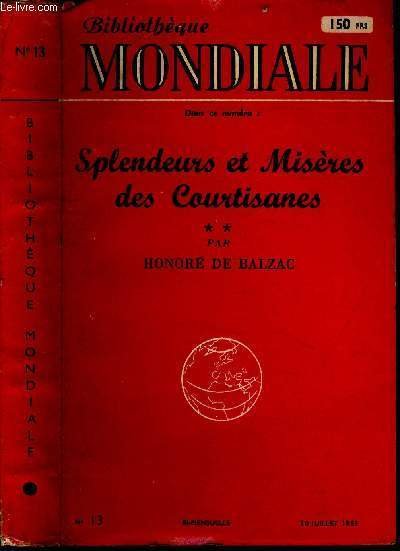 Splendeurs et mis�res des courtisanes. N�13 du 30 juillet 1953.