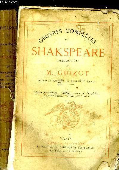 Oeuvres compl�tes de Shakespeare.