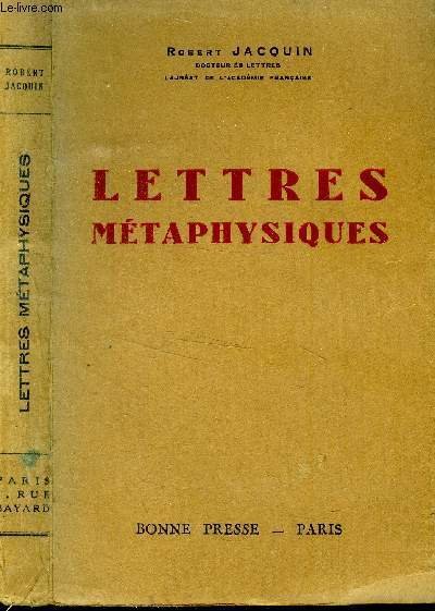 Lettres m�taphysiques