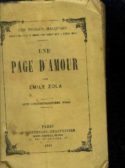 Une page d'amour