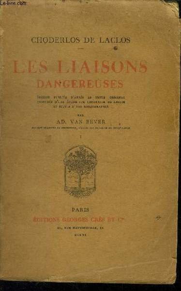 Les liaisons dangereuses Tome I | Immagine principale