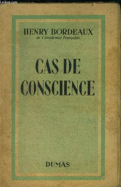 Cas de conscience, Collection "Litt�raire".