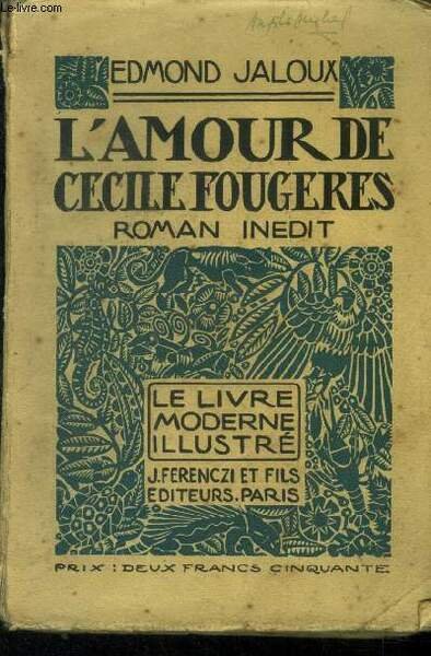 L'amour de Cï¿½cile Fougeres,Nï¿½ 4 Le livre Moderne Illustrï¿½.