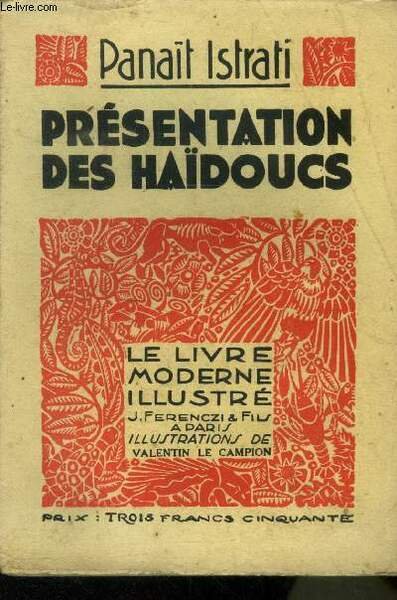 Prï¿½sentation des haidoucs,Nï¿½ 195 Le livre Moderne Illustrï¿½.