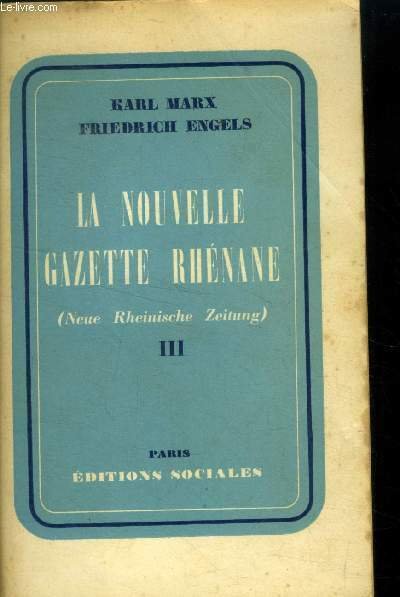 La nouvelle gazette rhénane III