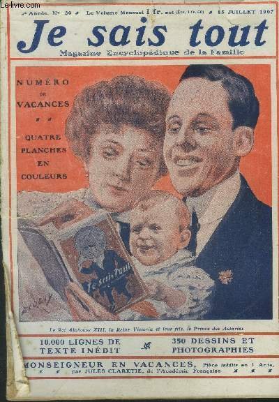 Je sais tout n°30, 15 juillet 1907.Après les canons, les …