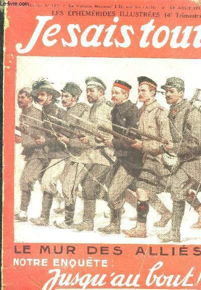 Je sais tout N° 117 - 15 aout 1915 - … | Immagine principale