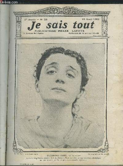 Je sais tout n°3 : 15 avril 1905 : Les …