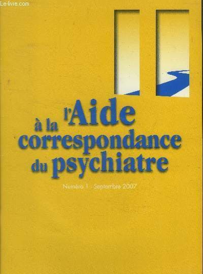 L'aide à la correspondance du psychiatre n°1, septembre 2007