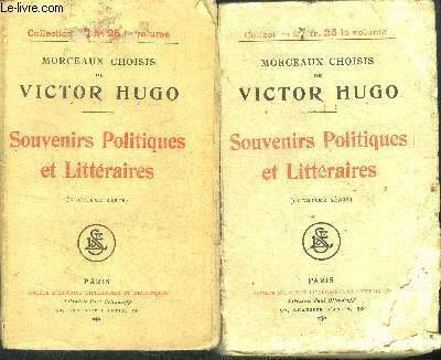 Souvenirs politiques et litteraires - 2 volumes : premiere serie …