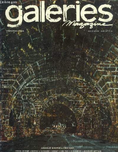 galeries magazine N°22 dec.1887 , janvier 1988 : Interview, Giancarlo Polito- La photographie hollandaise- Interview Gaetano Pesce- Hommage Marcel Duchamp.