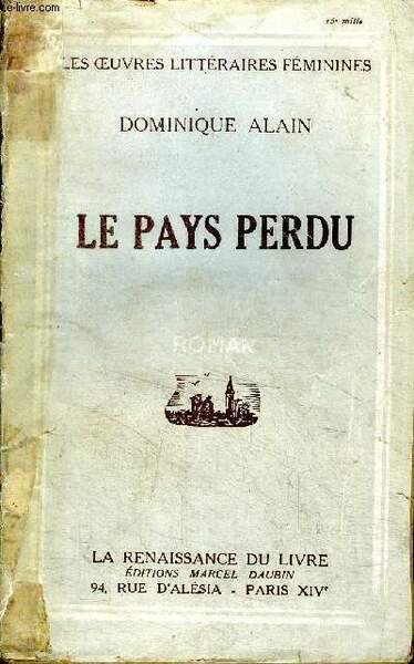 Les pays perdu Collection Les oeuvres littéraires féminines