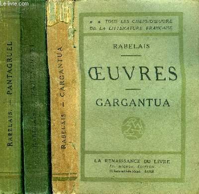 Oeuvres Gargantua Pantagruel 3 tomes Collection Tous les chefs d'oeuvre …