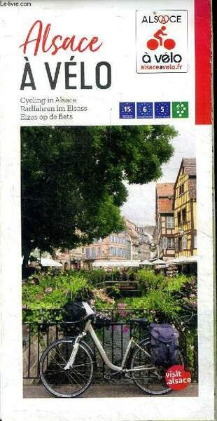 Alsace à vélo Carte géographique des chemins pour trajets à …