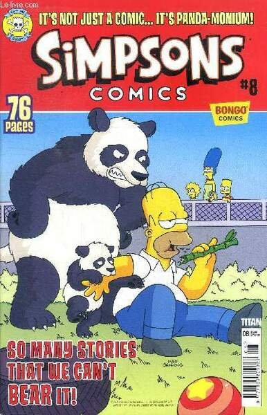 Simpsons comics N°8 So many stories that we can't bear