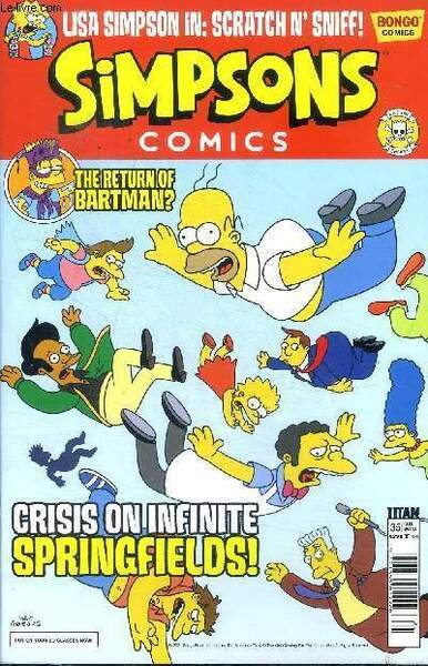 Simpsons comics N° 35 Crisis on infinite Springfields !
