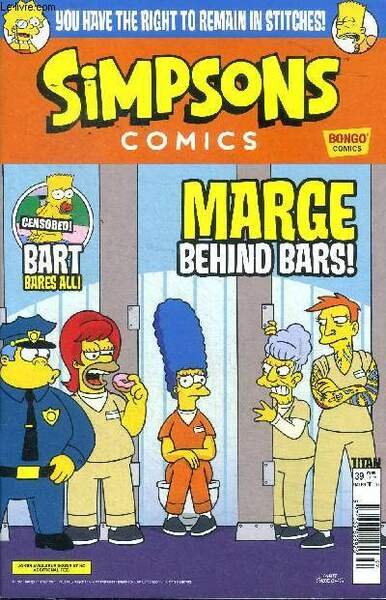 Simpsons comics N°39 Marge behind bars !